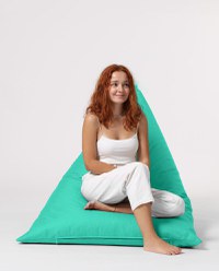 Taburet puf beanbag de gradina Pyramid Turcoaz - 9