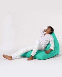 Taburet puf beanbag de gradina Pyramid Turcoaz - 12