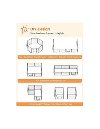 Tarc pentru animale de companie, Feandrea, PPK88G, Gri - 3