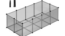 Tarc pentru animale de companie, Songmics, LPC002G01, Gri, 143 x 73 x 46 cm