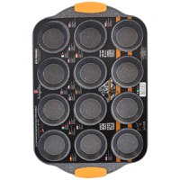 Tava Briose, 12 Forme, cu Maner de Silicon, Orange BH/1138 - 2