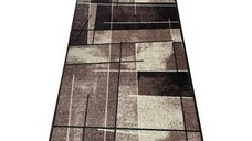 Traversa Delta Bej cu Print - 200x500 cm