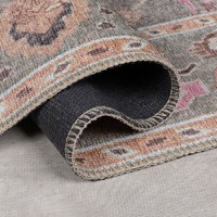 Traversa Una Floral Washable Verde 60x230 cm, Flair Rugs - 4