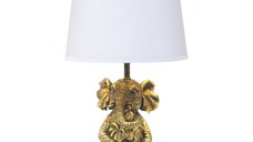 Veioza Eliom E27 metal cupru alb 25x25x41 cm