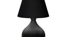 Veioza PWL-1068, E27 negru, 22x32 cm