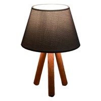 Veioza PWL-1071, E27 negru-nuc, 22x32 cm - 1
