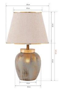 Veioză TM275 Crem 30x18x47 cm - 5