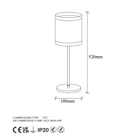 Veioza Way Maro deschis 18x18x52 cm - 5