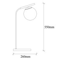 Veioză Yildiz Auriu 15x26x55 cm - 3