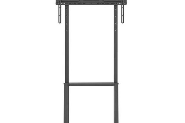 Stand TV mobil pe roti, raft pentru dispozitive multimedia, 32 - 70 inch, reglabil, Techly ICA-TR3390, Negru