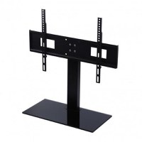 Stand TV Techly ICA-LCD S07L, 32inch - 65inch, baza sticla, 45 Kg (Negru) - 1