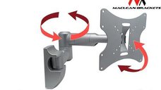 Suport de Perete Maclean MC-503S pentru Televizoare de 23-42 Inch, Capacitate 30 Kg, Argintiu