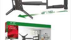 Suport de perete pentru TV Barkan BM443XL, 13-80 inch, ajustabil, negru, max 50 kg