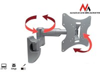 Suport Perete Maclean MC-503S, 23inch - 42inch, 30 Kg (Argintiu) - 1