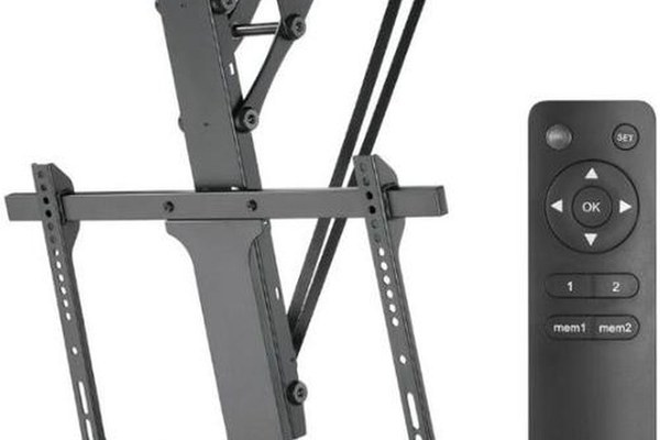 Suport Tavan Maclean MC-880, Electric, 32inch-70inch, 35 Kg (Negru)