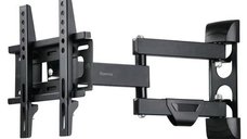 Suport TV de perete Hama 220840, Full Motion, 19-48 inch, pana la 25 kg, negru