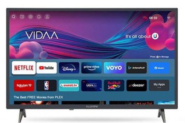Televizor LED Allview 80 cm (32inch) 32iPlay6000-H, HD Ready, Smart TV, WiFi, CI+