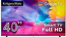 Televizor LED Kruger&Matz KM0240FHD-G, 101 cm (40 inch), Full HD, Smart TV cu WiFi