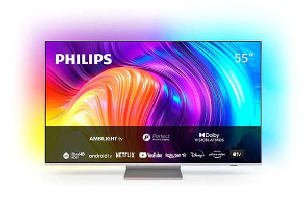 Televizor LED Philips 139 cm (55inch) 55PUS8807/12, Ultra HD 4K, Smart TV, Android TV, Ambilight, WiFi, CI+