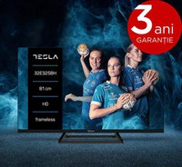 Televizor LED Tesla 80 cm (32inch) 32E325BH, HD Ready, Clasa E, Frameless TV, CI+ - 1