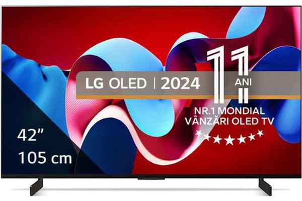Televizor OLED LG 106 cm (42inch) 42C41LA, Ultra HD 4K, Smart TV, WiFi, CI+