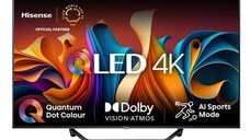 Televizor QLED Hisense 127 cm (50inch) 50A7NQ, Ultra HD 4K, Smart TV, WiFi, CI