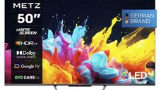 Televizor QLED Metz 50MQE7600 de 127 cm (50 inch) cu Ultra HD 4K si Google TV