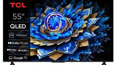 Televizor QLED TCL 139 cm (55inch) 55T69C, Ultra HD 4K, Smart TV, WiFi, CI+