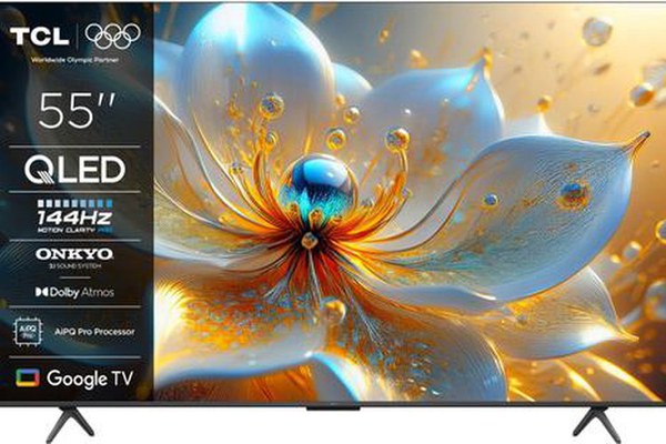 Televizor QLED TCL 139 cm (55inch) 55T8C, Ultra HD 4K, Smart TV, WiFi, CI+