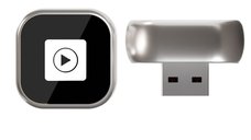 Adaptor Wireless 2 in 1 pentru CarPlay si Android Auto - Aliaj de Zinc Auriu Sampanie