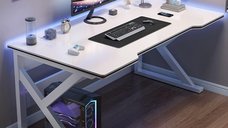 Birou Gaming Modern cu Structura Metalica, Dimensiuni 160 x 60 x 72 cm