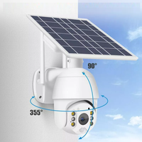 Camera de supraveghere wireless cu panou solar si rotire 355°, control telefon, 1080p, WiFi/4G, vedere nocturna infrarosu - 1