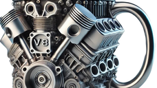Cana V8 Engine 200 ml din otel inoxidabil cu design 3D