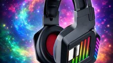 Casti Gaming Andowl Q E8 RGB Over Ear cu Microfon Flexibil