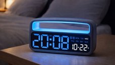 Ceas Digital Multifunctional cu LED si Maner pentru Transport