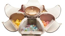 Cutie depozitare multifuncționala pentru bomboane si fructe - design floare
