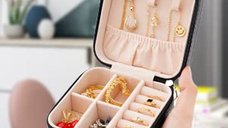 Cutie Organizatoare pentru Bijuterii cu Fermoar - 10x10x5cm