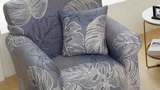 Husa pentru fotoliu din bumbac elastic - Dimensiune 90-140 cm