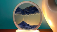 Lampa decorativa cu nisipuri miscatoare, Moving Sand Art