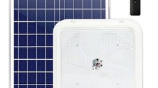 Lampa LED solara 100W, 200W sau 300W, cu panou solar, telecomanda si protectie IP65