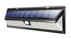 Lampa solara de perete cu 118 LED-uri COB si senzor de miscare PIR, 2200mAh, rezistenta la apa IP65