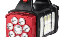 Lanterna LED Multifunctionala HB-1678 cu Incarcare Solara si USB, 38W