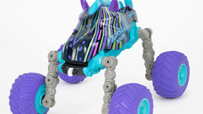 Masinuta RC Unicorn pentru copii, transformabila cu lumini LED