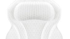 Perna de baie ergonomica 4D Air Mesh cu 6 ventuze antiderapante, impermeabila, 45x47cm