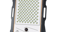 Proiector LED cu panou solar si camera WiFi, 100W-300W, 82-236 LED-uri, lumina alba, telecomanda