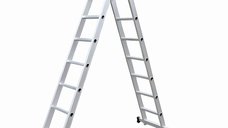 Scara combinata MESTERINO TOOLS JL-206-2X9 din aluminiu, 4.3 metri, 2x9 trepte, capacitate 115 kg