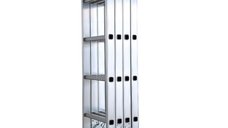 Scara multifunctionala MESTERINO TOOLS MTJL202-4X4 din aluminiu, 4.67 metri, 150 kg