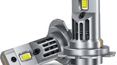 Set 2 Becuri LED H7 CANBUS 180W 20000LM cu Racire Avansata