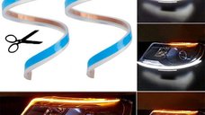 Set 2 benzi LED DRL cu semnal secvential