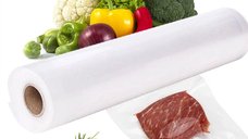 Set 2 role folie gofrata pentru aparate de vidat, 28 x 500 cm